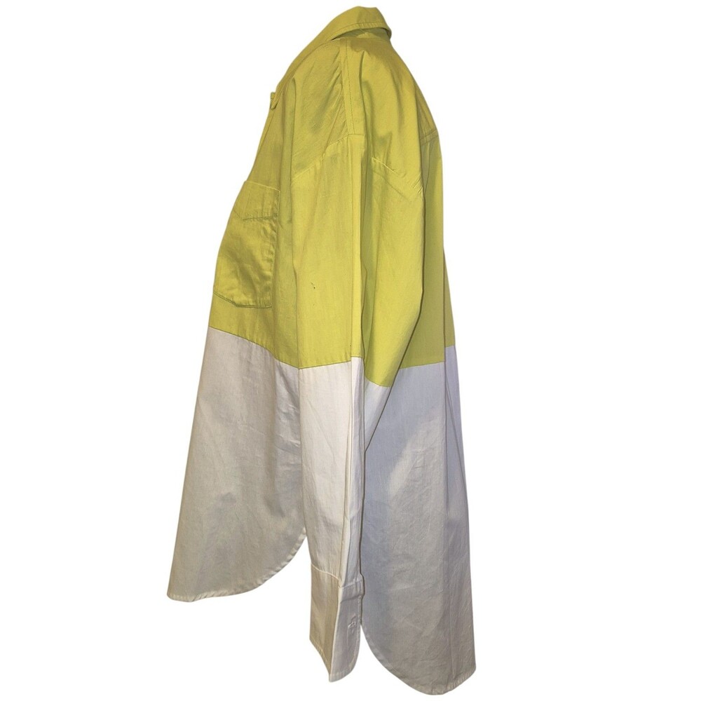 MAEVE By Anthropologie The Bennet Buttondown Shirt Colorblock Size Medium - Picture 3 of 7